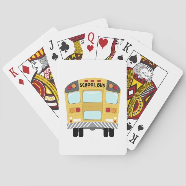 School Bus Poker Cards (Back)