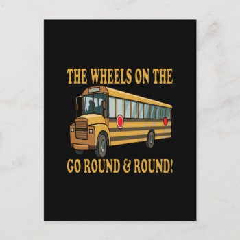 School Bus Postcard by StayEducated at Zazzle