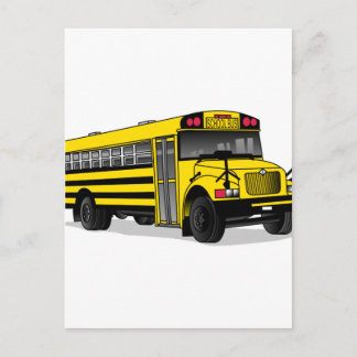 School Bus Postcard