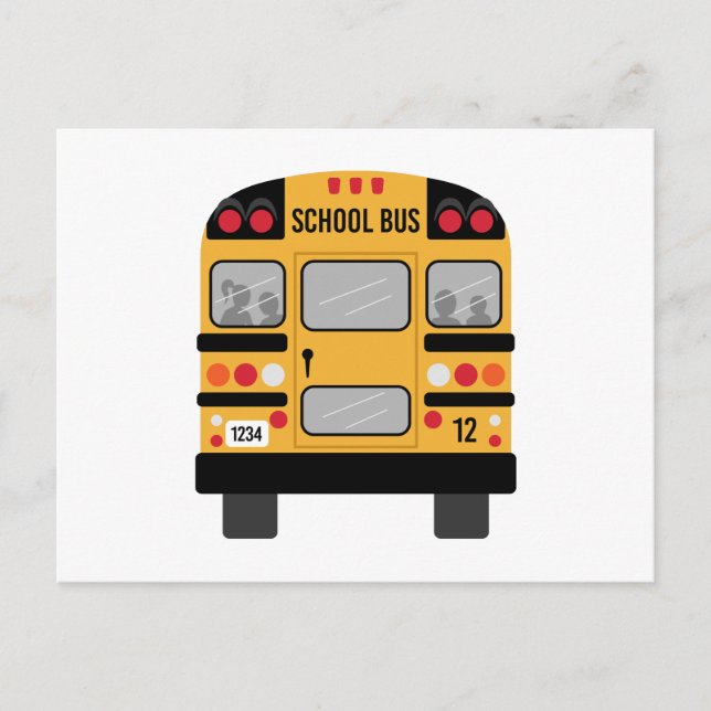 School Bus Postcard (Front)