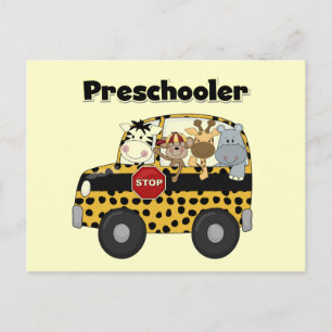 School Bus Preschooler Tshirts and Gifts Postcard
