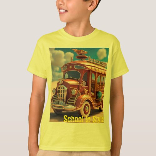 School Bus Print T_Shirt _ Brighten Up Their Day