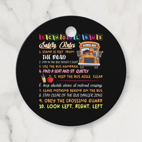 school bus safety rules favor tags