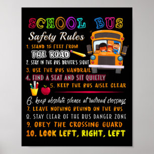 School Bus Safety Rules Poster