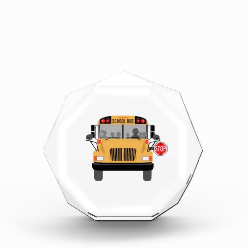School Bus Stop Acrylic Award