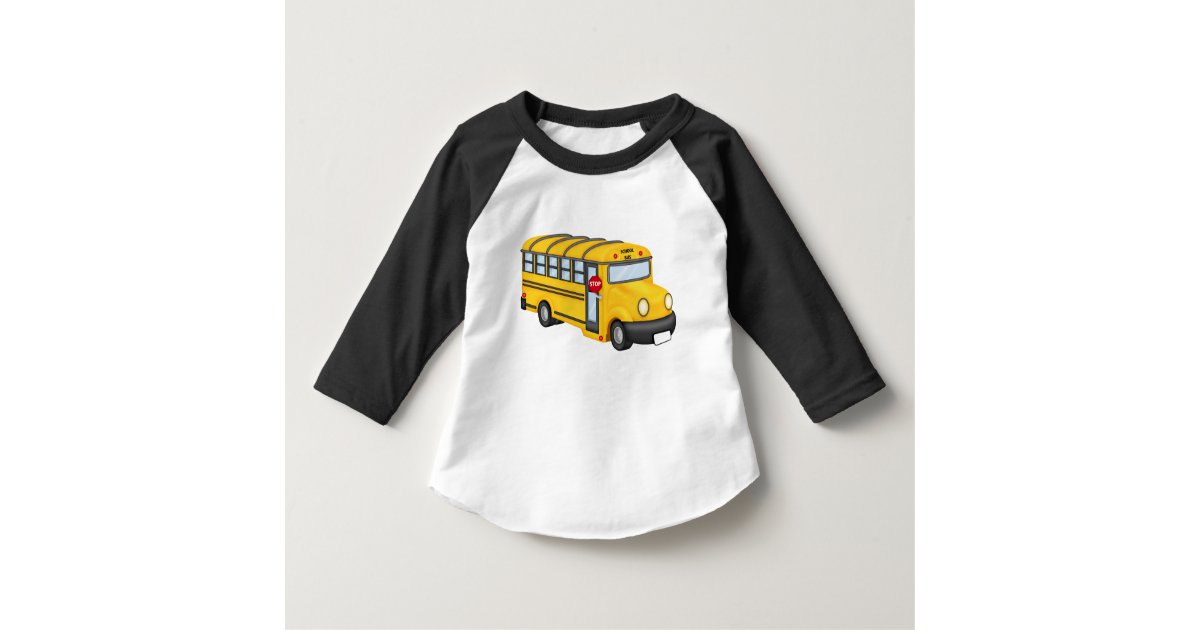 School bus toddler transportation t-shirt | Zazzle.com