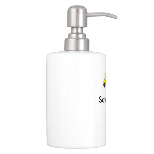 School bus toothbrush holder & soap dispenser set (Right)