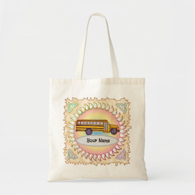 School Bus  Tote Bag (Front)