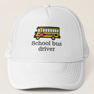 School bus trucker hat