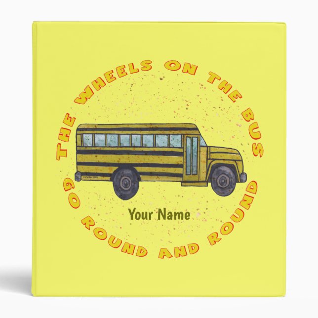 School Bus Wheels binder (Front)