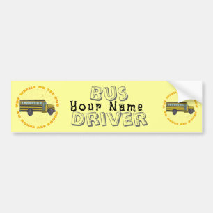 School Bus Wheels Bumper Sticker