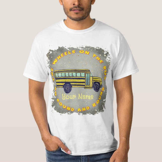 School Bus Wheels  t-shirt (Front)