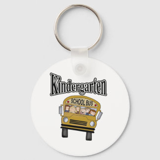 School Bus with Kids Kindergarten Keychain