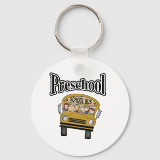 School Bus with Kids Preschool Keychain