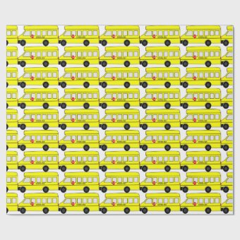 School Bus Wrapping Paper | Zazzle