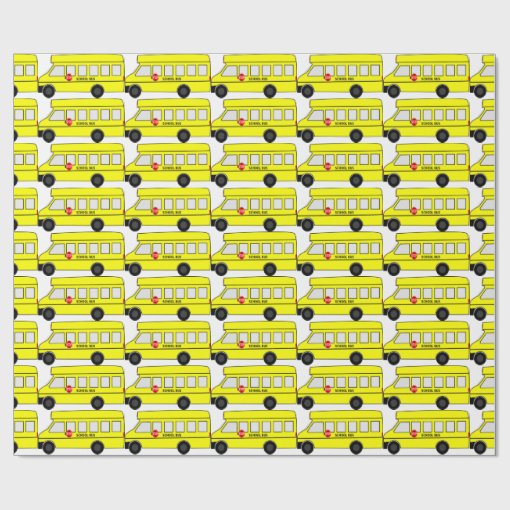 School Bus Wrapping Paper | Zazzle