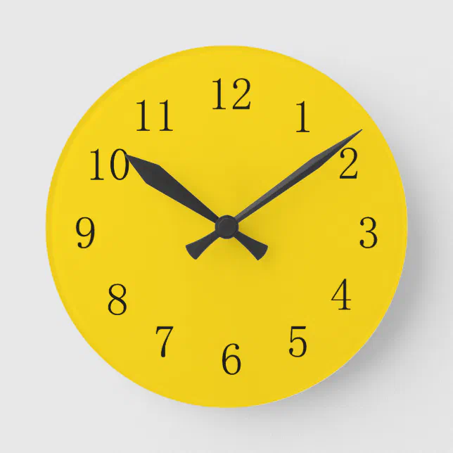 School Bus Yellow Kitchen Wall Clock | Zazzle