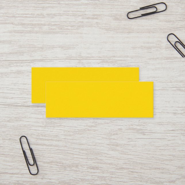 School Bus Yellow Mini Business Card (Front/Back In Situ)