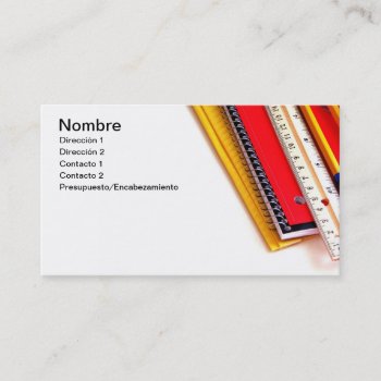 School Business Card by elmasca25 at Zazzle