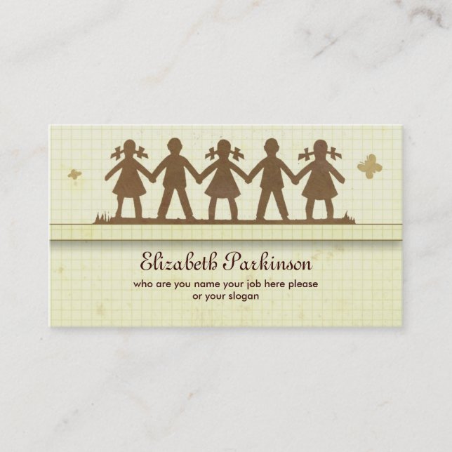 school business card (Front)