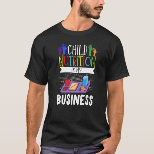 School Cafeteria Worker Lunch Lady Food Tray Child T_Shirt