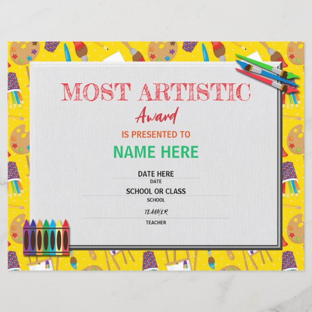 School Certificate (Front)