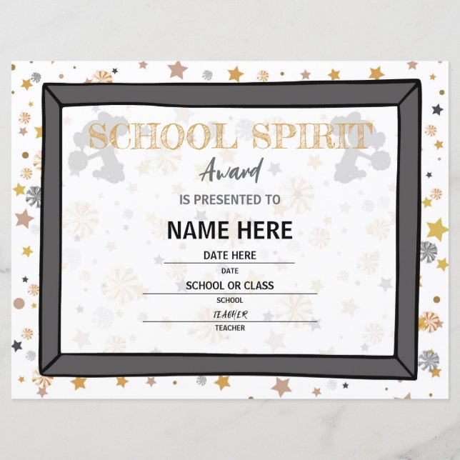 School Certificate (Front)