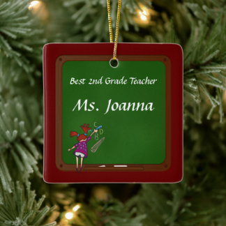 School Chalk Board Teacher's Ceramic Ornament