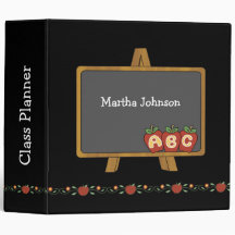 School Chalkboard Teacher's Binder