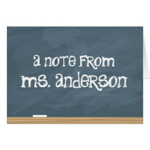 School Chalkboard with smudge marks Cards