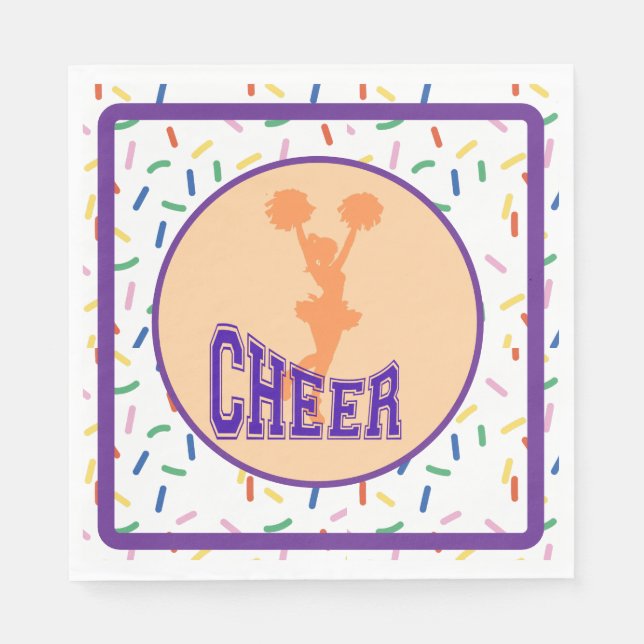 School Cheer Leader  Napkins (Front)
