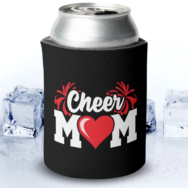 School Cheerleader Squad Sports Proud Cheer Mom Can Cooler (Creator Uploaded)