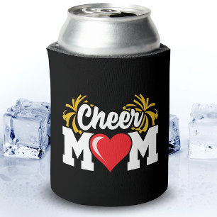 School Cheerleader Squad Sports Proud Cheer Mom Can Cooler