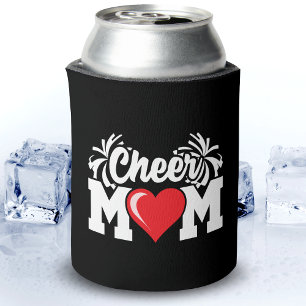 School Cheerleader Squad Sports Proud Cheer Mom Can Cooler