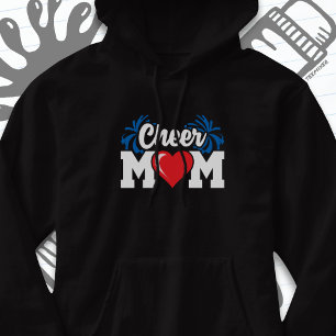 School Cheerleader Squad Sports Proud Cheer Mom Hoodie