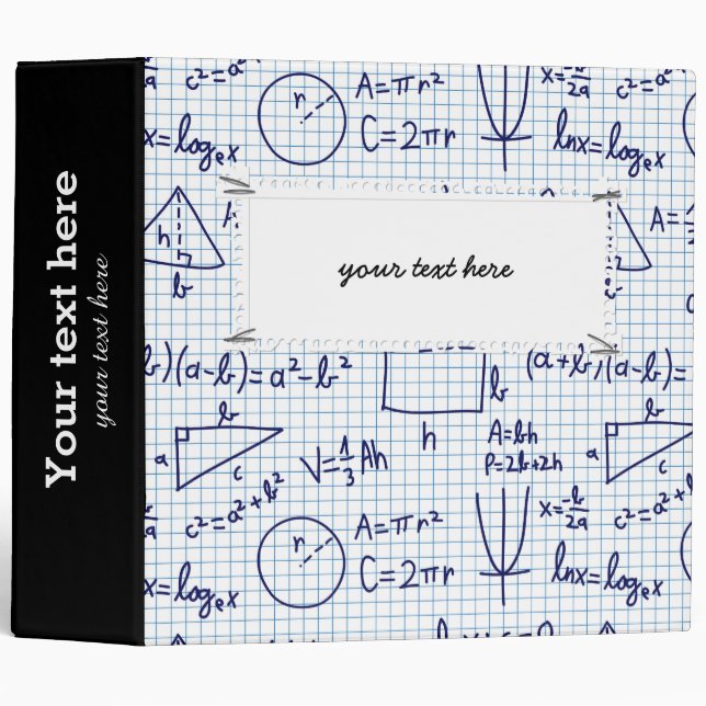 School chemical pattern binder (Front/Spine)