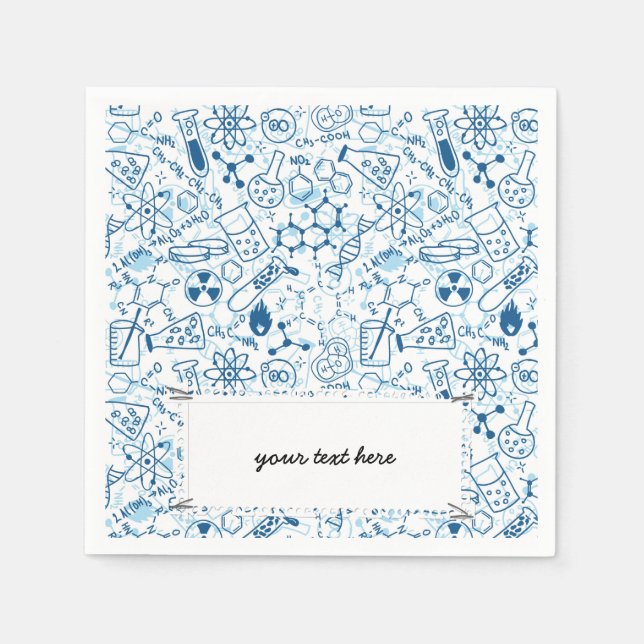 School chemical pattern napkins (Front)
