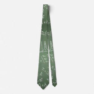 School chemical pattern neck tie