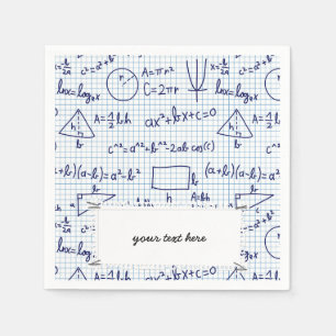 School chemical pattern paper napkins