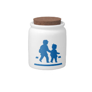 School Children Crossing >> Japanese Traffic Sign Candy Jar