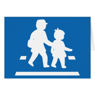 School Children Crossing >> Japanese Traffic Sign Cards