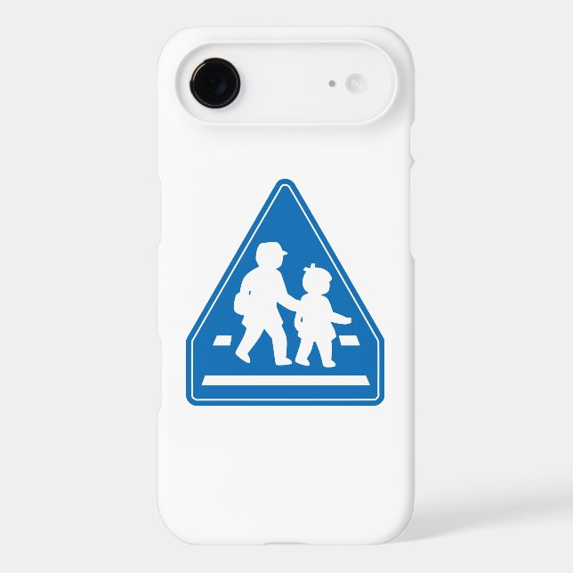 School Children Crossing >> Japanese Traffic Sign Case-Mate iPhone Case (Back)