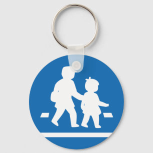 School Children Crossing >> Japanese Traffic Sign Keychain