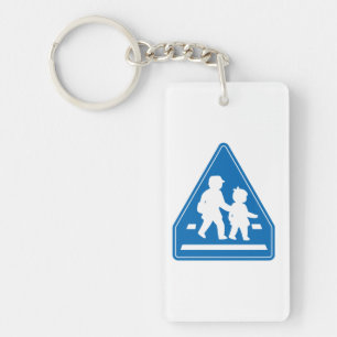 School Children Crossing >> Japanese Traffic Sign Keychain