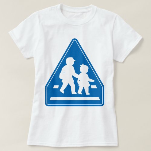 School Children Crossing  Japanese Traffic Sign T_Shirt