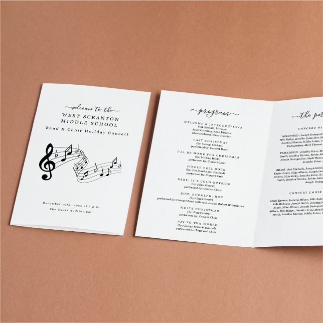 School Choir or Band Concert Program Flyer (Creator Uploaded)