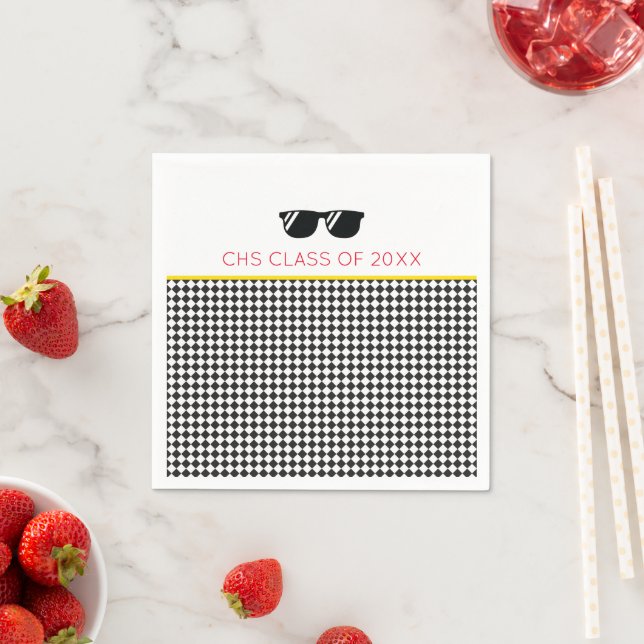 School CLASS OF 2025 Sunglasses Graduation Party  Napkins (Insitu)