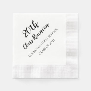 School Class Reunion Custom Napkins