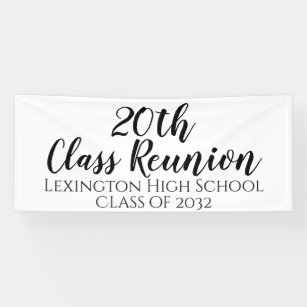 School Class Reunion Custom Party Banner