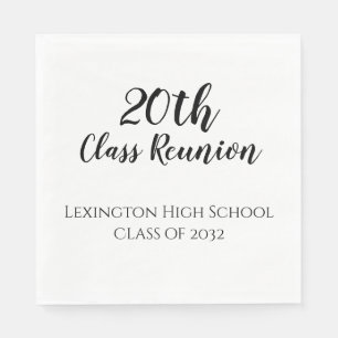 School Class Reunion Custom Party Napkins
